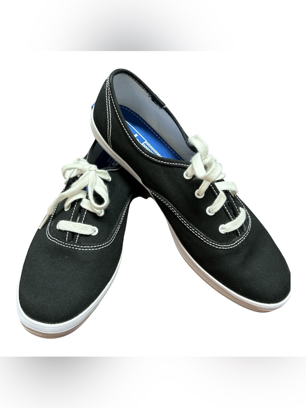 Classic Black Canvas KEDS Lace-Up Sneakers